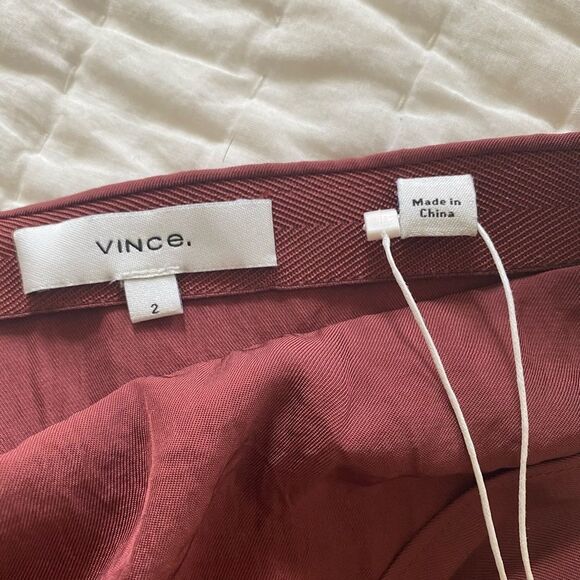 Vince Front Knot Detail Asymmetric Skirt - Picture 8 of 9